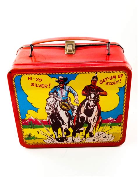 lone ranger metal lunch box|lone ranger lunch box value.